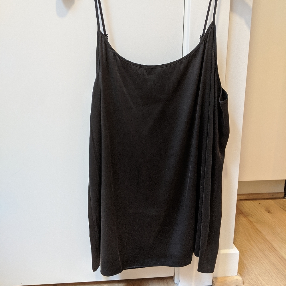NWT Eileen Fischer silky soft black Camisole